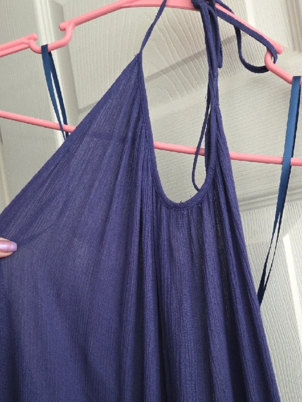 Love Culture Royal Blue Halter Jumpsuit - Picture 2 of 7